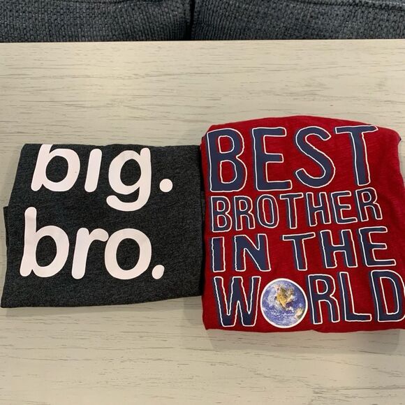 Other - Big Bro and Best Brother Kids T-Shirts - Red and Black
